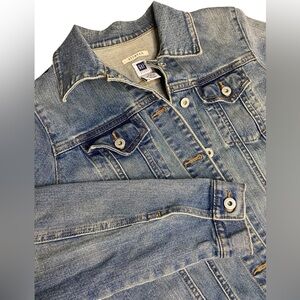 Gap Factory Stretch Denim Jacket Women’s M Fall Winter Basic Classic Cropped